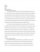 Cigarette Smoking - the Causes and Contributing Factors