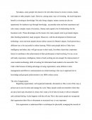 The Role of Organization