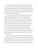 Quest for Excellence in Management