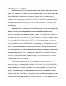 Making Decisions and Assumptions