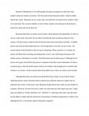 Interpretation of Descartes' Meditations on First Philosophy