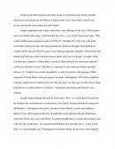 Experiences and Cultures Essay