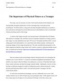 The Importance of Physical Fitness as a Teenager