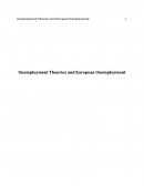Unemployment Theories and European Unemployment