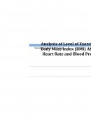 Effect of Bmi and Level of Physical Activity on Blood Pressure and Heart Rate