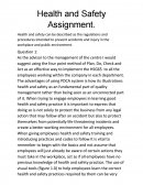Health and Safety Business Essay