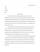 Admission Essay