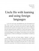 Uncle Ho with Learning and Using Foreign Languages