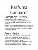 Cacharel Perfumes