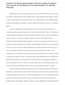 Textual Representation of Themes Relating to Freedom in Ransom and "the Eldest Princess"