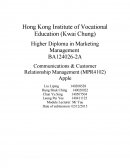 Apple Customer Relationship Management