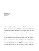 Education 200 - Philosophy Essay