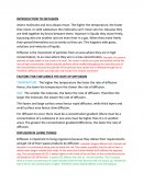 Factors That Influence the Rate of Diffusion