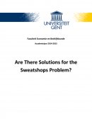 Are There Solutions for the Sweatshop Problem?