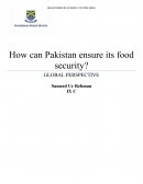 Food Security - How Can Pakistan Ensure Its Food Security?
