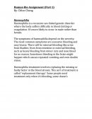 Human Bio Assignment - Haemophilia - Cystic Fibrosis - Down Syndrome