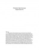 Emission Spectroscopy