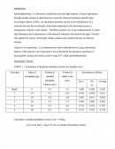 Biochem Report1 - Spectrophotometry