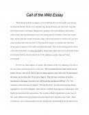 Call of the Wild Essay