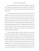 Reflection Essay on Ethics in Marketing