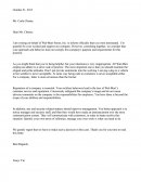 Wal-Mart Stores - Business Letter