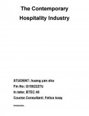 The Contemporary Hospitality Industry