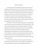 Transnational or Borderless Corporations