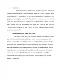 Essay Papers Examples Essay Preview White Collar Crime Zoom Zoom Synthesis Essay Ideas also Essay Examples For High School Students White Collar Crime Research Paper Proposal For An Essay