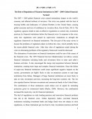 The Role of Regulation of Financial Institutions in 2007 – 2009 Global Financial Turmoil