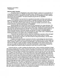 ethical issue essay