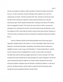young goodman brown and the cask of amontillado essay young goodman brown essay