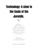 Technology: A Claw to the Souls of the Juvenile