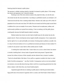 smoking should be banned in public places essay ban smoking in public places essay