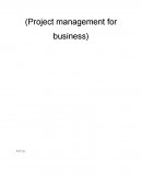 Project Management for Business