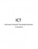 Information Computer Technology Penetration in Education