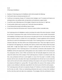 It Planning At Modmeters Case Study