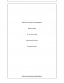 Motives for Entering Foreign Markets
