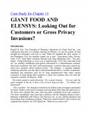 Giant Food and Elensys: Looking out for Customers or Gross Privacy Invasions?