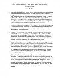 costco case study crafting and executing strategy