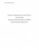 Management Organization Behavior - Kraft Foods Company