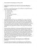 Water Chromatography Case Analysis