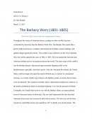 The Barbary Wars (1801-1805)