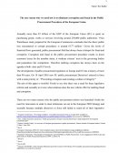 Corruption and Fraud in the Public Procurement Procedure of the European Union