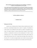 The Determination of Interest Rate by Informal Lenders in Cabuyao and Los Banos, Laguna, 2018