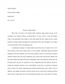 Stress on College Student