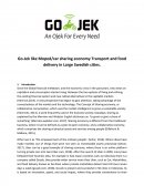 Go-Jek like Moped/car Sharing Economy Transport and Food Delivery in Large Swedish Cities