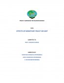 Repo Rate Effect on Monetary Policy