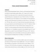 Primary Amoebic Meningoencephalitis (pam)