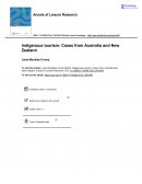 Indigenous Tourism Cases from Australia and New Zealand