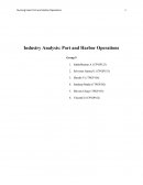 Port and Harbor Industry Operations Analysis